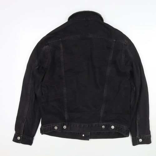 Topshop Womens Black Jacket Size 8 Button