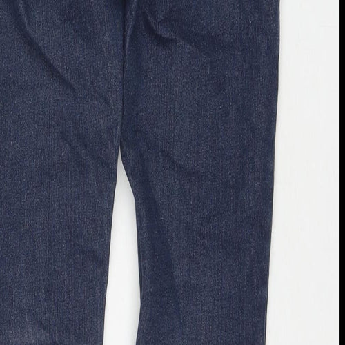 Skinny Womens Blue Polyester Blend Skinny Jeans Size 28 in L32 in Regular Zip