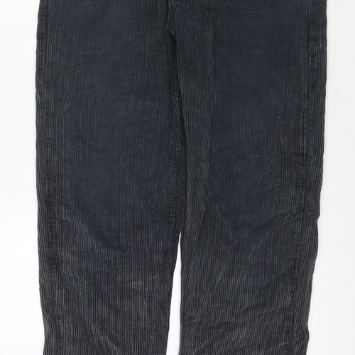 BDG Mens Blue Cotton Trousers Size 32 in L34 in Regular Zip