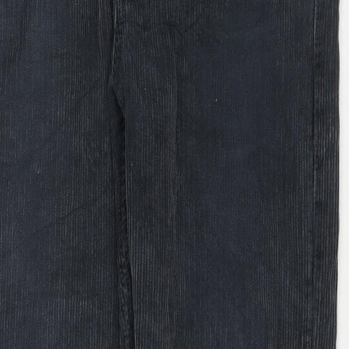 BDG Mens Blue Cotton Trousers Size 32 in L34 in Regular Zip