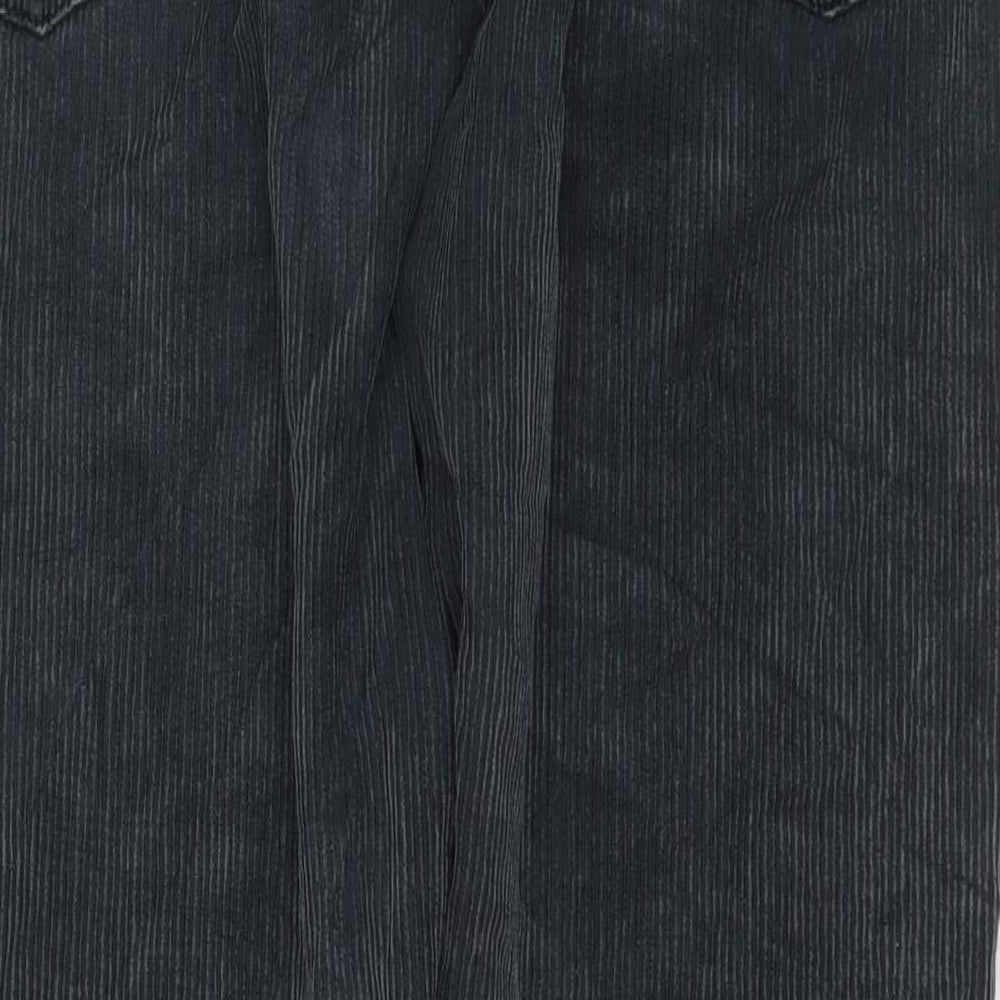 BDG Mens Blue Cotton Trousers Size 32 in L34 in Regular Zip