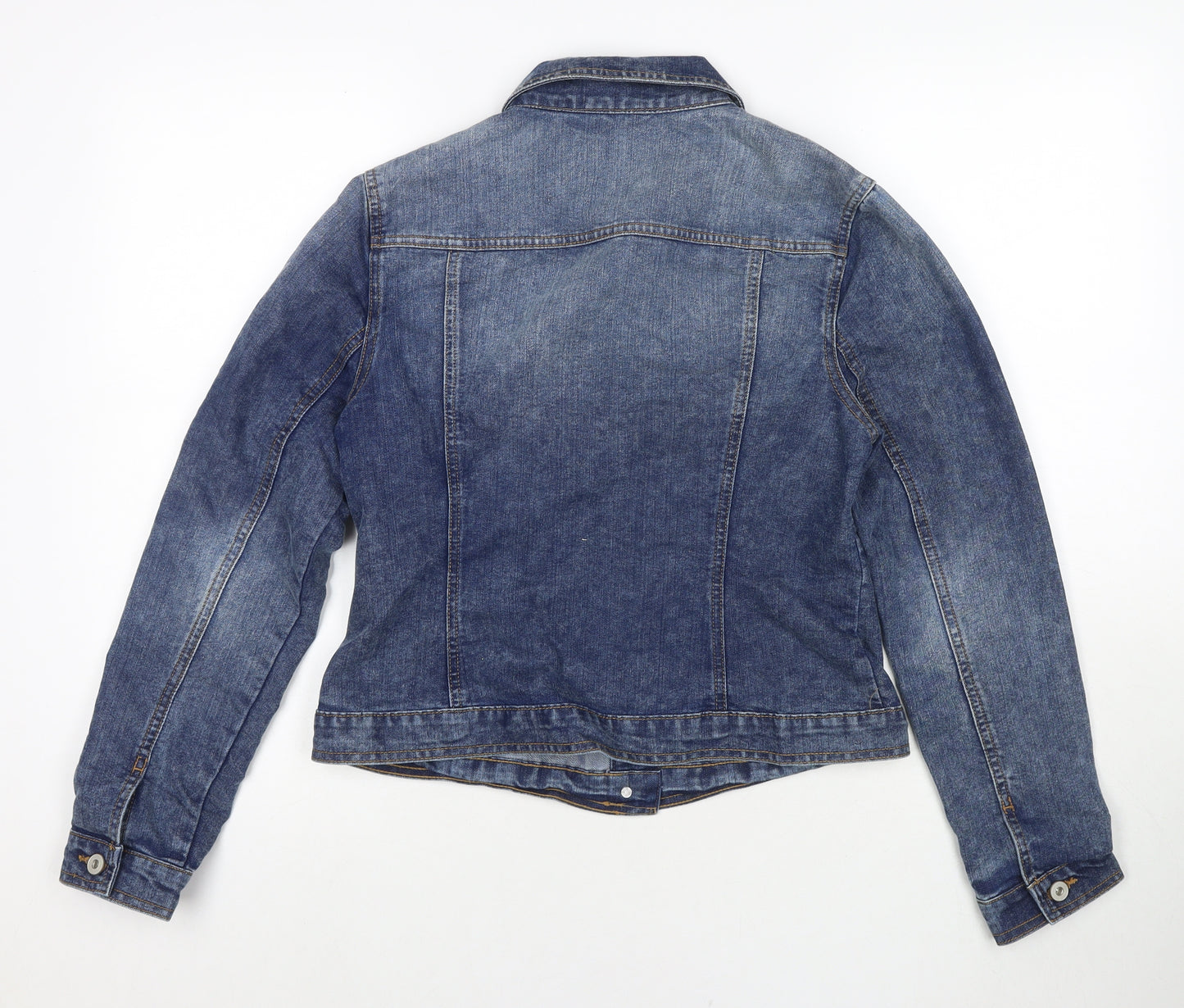 F&F Womens Blue Jacket Size 12 Button