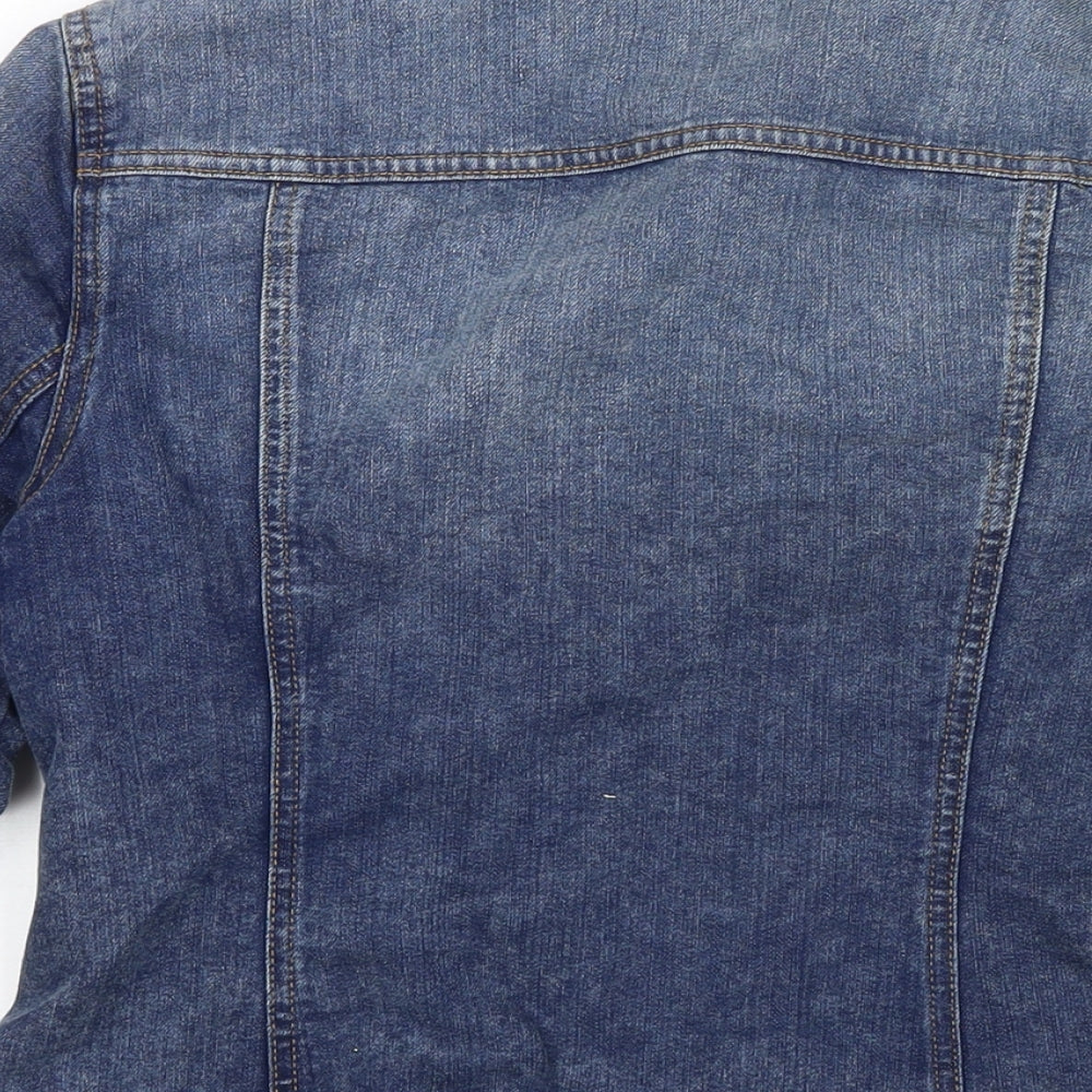 F&F Womens Blue Jacket Size 12 Button