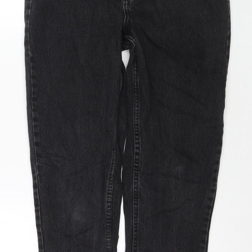Denim & Co. Womens Black Cotton Skinny Jeans Size 10 L26 in Regular Zip