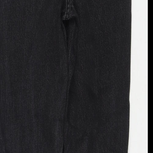 Denim & Co. Womens Black Cotton Skinny Jeans Size 10 L26 in Regular Zip