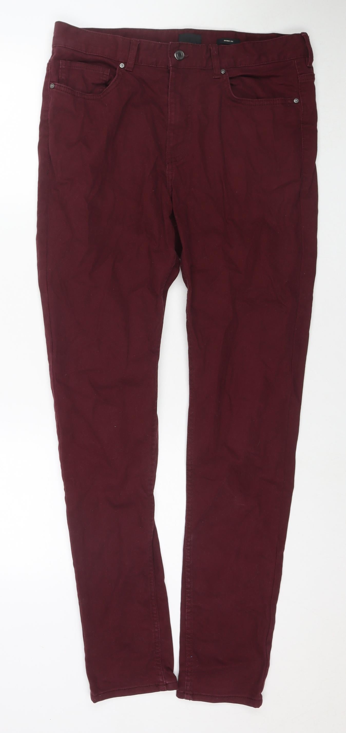 Gap Mens Blue Cotton Skinny Jeans Size 31 in L30 in Regular Zip