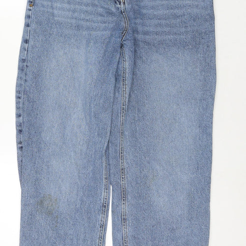COLLUSION Mens Blue Cotton Straight Jeans Size 28 in L32 in Regular Zip