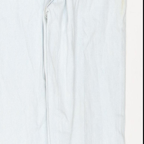 Hake Womens Blue Cotton Straight Jeans Size 25 in L26 in Regular Zip