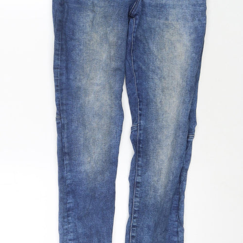 New Look Mens Blue Cotton Skinny Jeans Size 30 in L29 in Regular Zip
