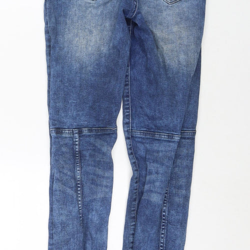 New Look Mens Blue Cotton Skinny Jeans Size 30 in L29 in Regular Zip