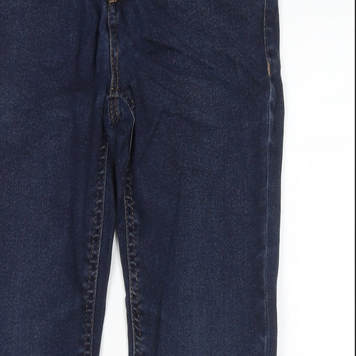 Blue Zoo Boys Blue Cotton Skinny Jeans Size 11 Years L25 in Regular Zip