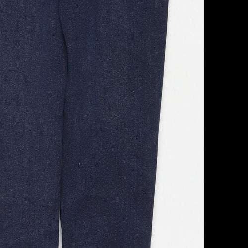 Blue Zoo Boys Blue Cotton Skinny Jeans Size 11 Years L25 in Regular Zip
