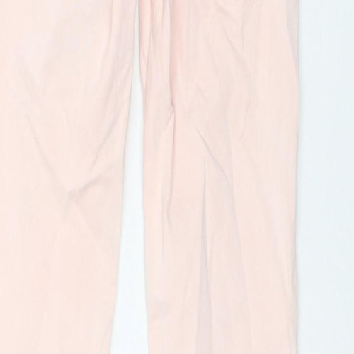 Zara Womens Pink Cotton Skinny Jeans Size 12 L31 in Regular Zip