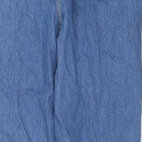 ASOS Mens Blue Cotton Straight Jeans Size 36 in L32 in Regular Zip