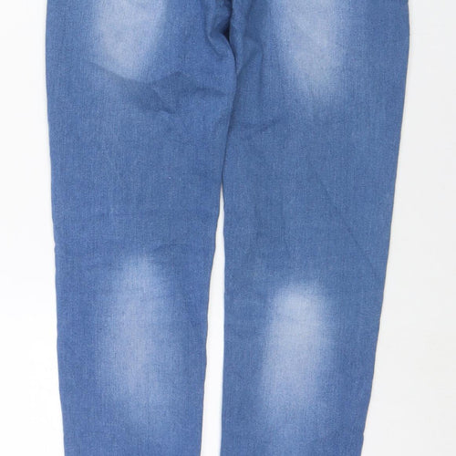 Aureus Jeans Womens Blue Cotton Skinny Jeans Size 8 L30 in Regular Zip
