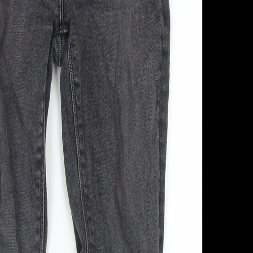 Zara Womens Grey Polyester Blend Skinny Jeans Size 8 L25 in Regular Zip
