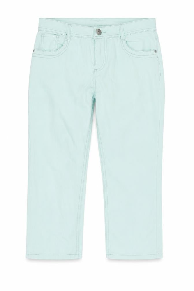 H&M Womens Grey Cotton Blend Straight Jeans Size 8 L29 in Regular Zip