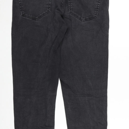 Baukjen Mens Grey Cotton Blend Straight Jeans Size 29 in L26 in Regular Zip
