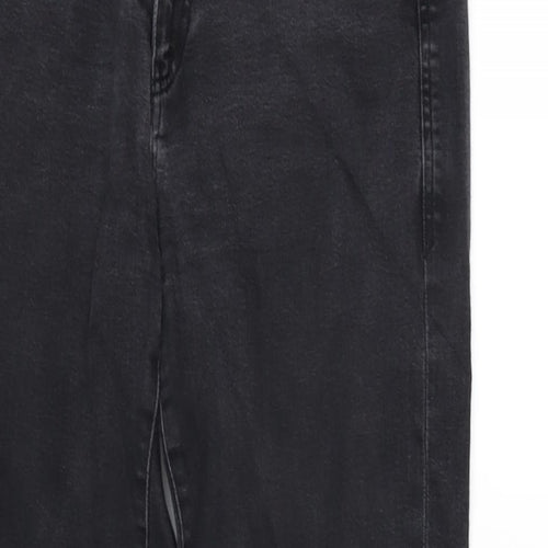 Baukjen Mens Grey Cotton Blend Straight Jeans Size 29 in L26 in Regular Zip