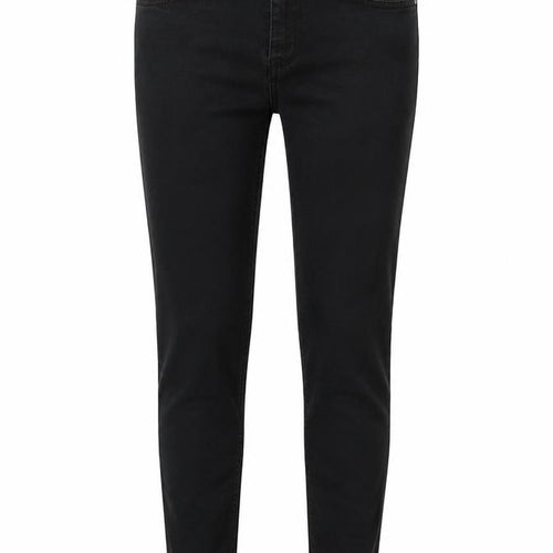 River Island Womens Black Cotton Blend Straight Jeans Size 8 L25 in Regular