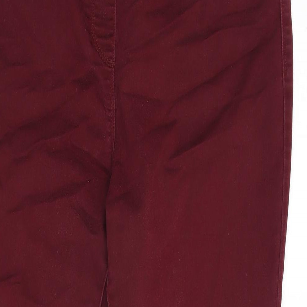 M&Co Womens Purple Cotton Blend Jegging Jeans Size 16 L28.5 in Regular