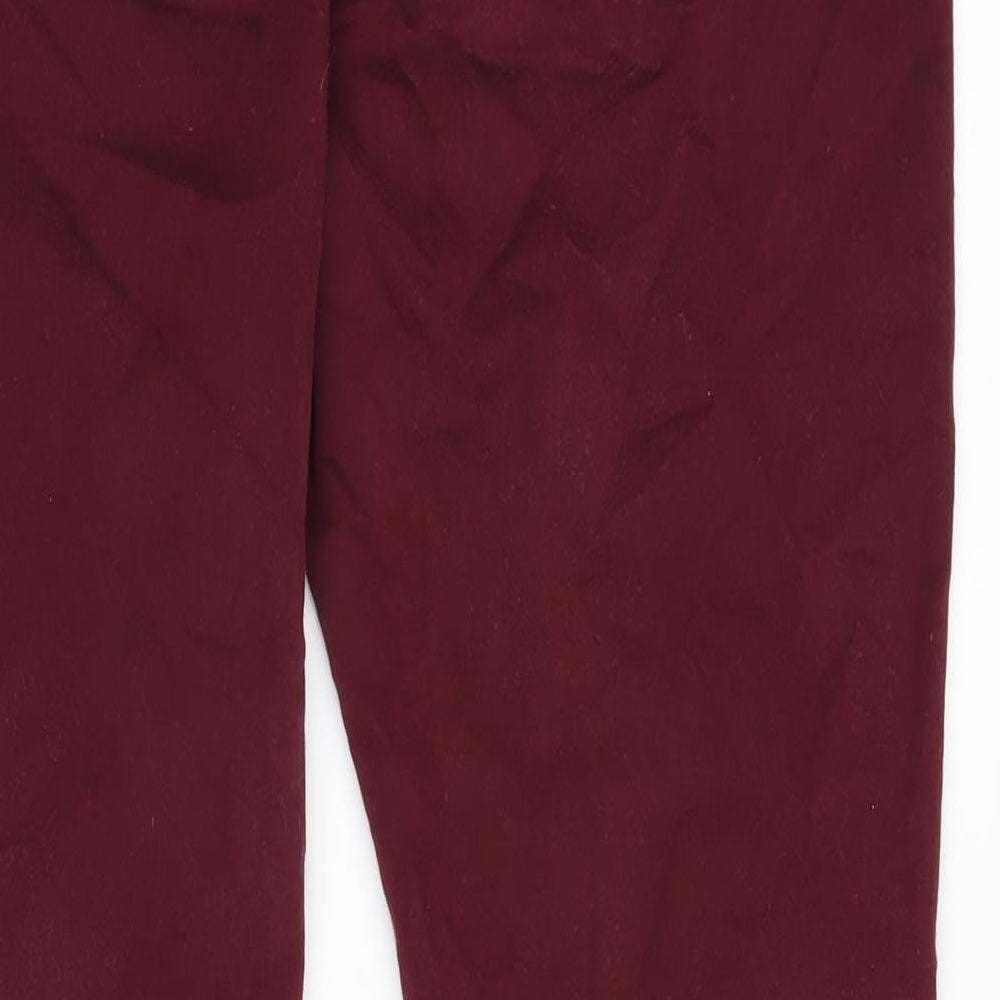 M&Co Womens Purple Cotton Blend Jegging Jeans Size 16 L28.5 in Regular