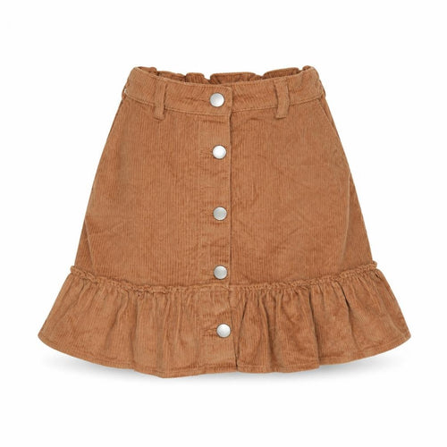 Matalan Girls Orange Cotton Flare Skirt Size 11 Years Regular Button