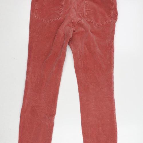Anthropologie Womens Pink Cotton Blend Skinny Jeans Size 30 in L27 in Regular Button - High rise skinny