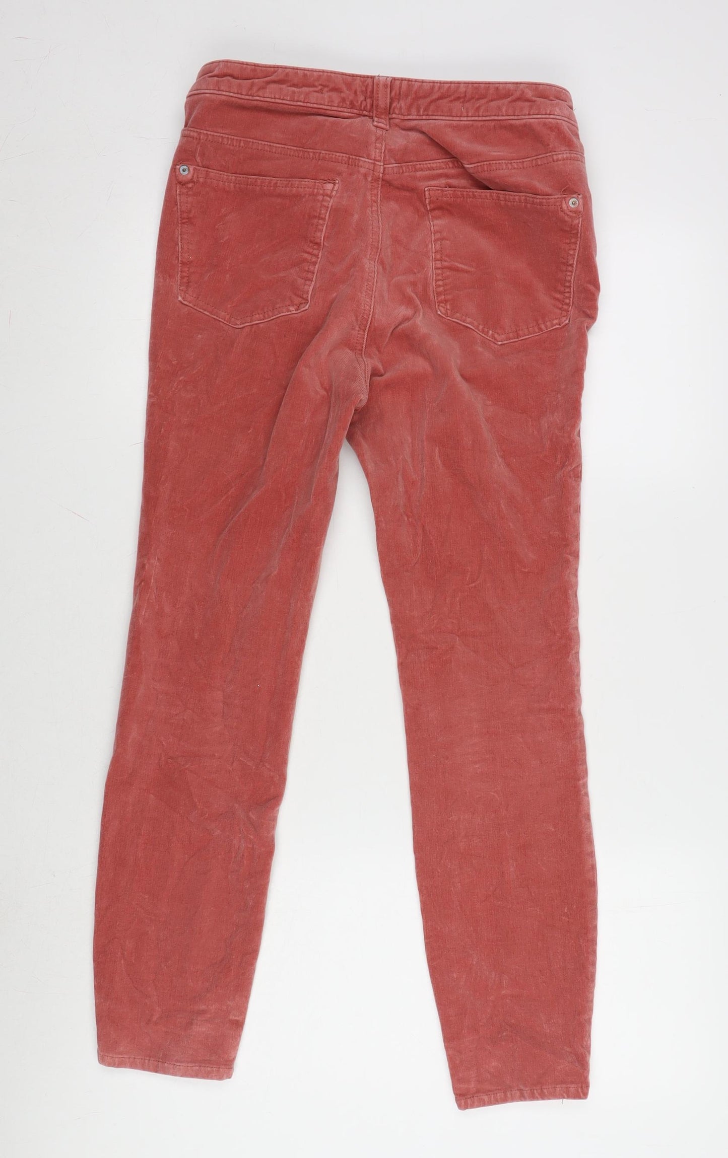 Anthropologie Womens Pink Cotton Blend Skinny Jeans Size 30 in L27 in Regular Button - High rise skinny