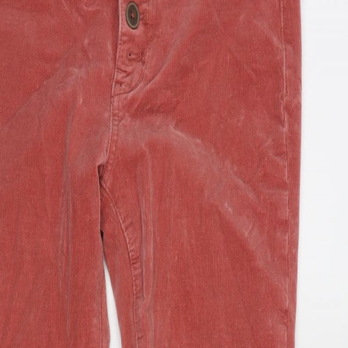 Anthropologie Womens Pink Cotton Blend Skinny Jeans Size 30 in L27 in Regular Button - High rise skinny