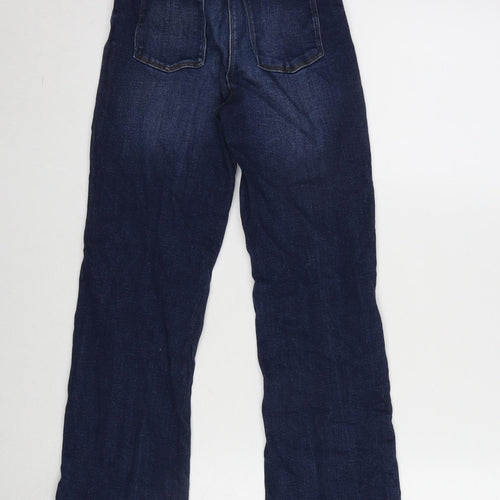 NEXT Girls Blue Cotton Flared Jeans Size 11 Years L26 in Regular Zip