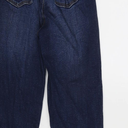 NEXT Girls Blue Cotton Flared Jeans Size 11 Years L26 in Regular Zip