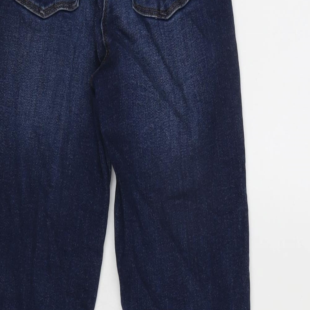 NEXT Girls Blue Cotton Flared Jeans Size 11 Years L26 in Regular Zip