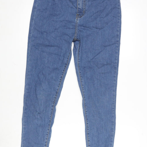 Dont think Twice Womens Blue Cotton Tapered Jeans Size 12 L28 in Regular Zip