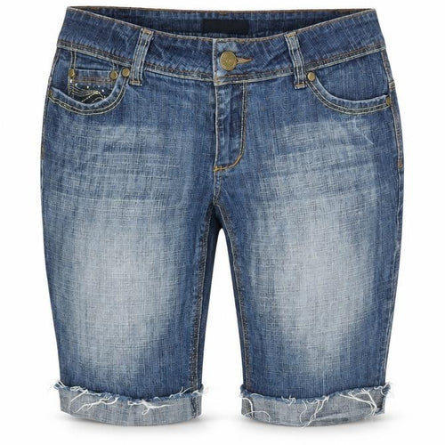 House of Denim Womens Blue Cotton Blend Cropped Jeans Size 34 in Regular Zip