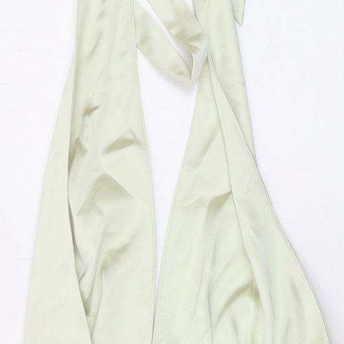 Zara Womens Green Polyester Mini Size M Halter Zip