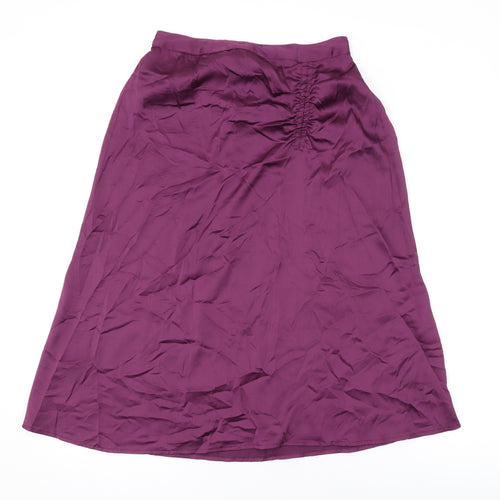 VERO MODA Womens Purple Polyester Swing Skirt Size S