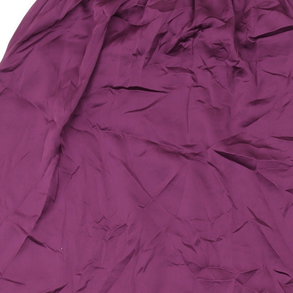 VERO MODA Womens Purple Polyester Swing Skirt Size S