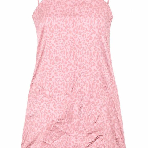 Cotton:On Womens Pink Animal Print Polyester Mini Size XS Square Neck Zip