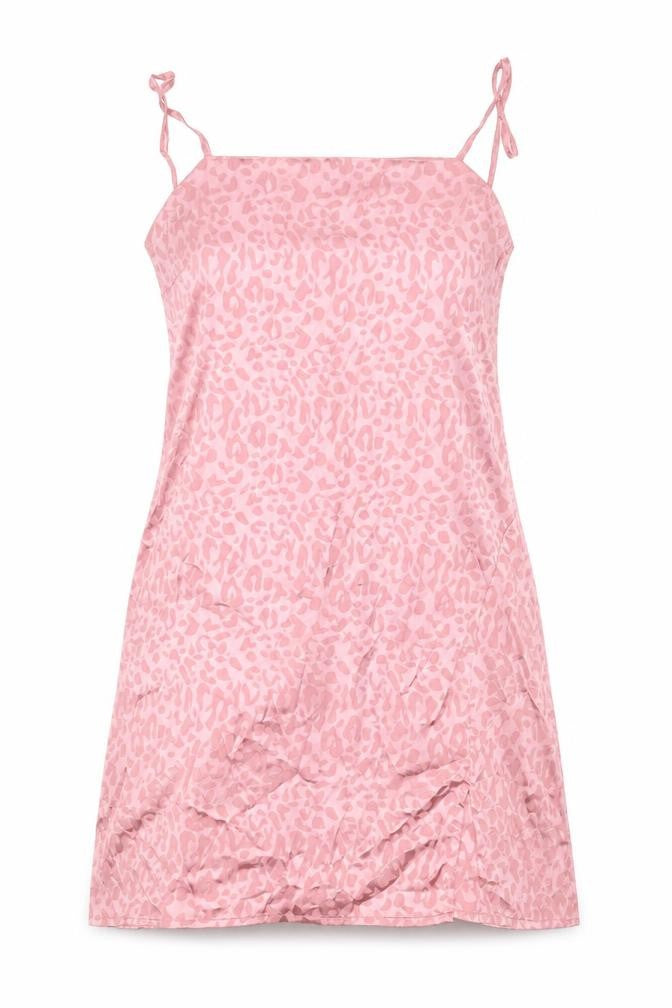 Cotton:On Womens Pink Animal Print Polyester Mini Size XS Square Neck Zip
