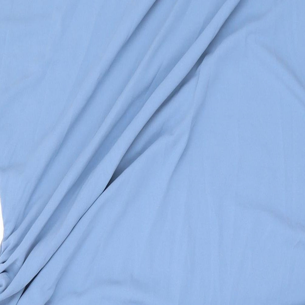 Marks and Spencer Womens Blue Polyester Maxi Size 20 Boat Neck Pullover