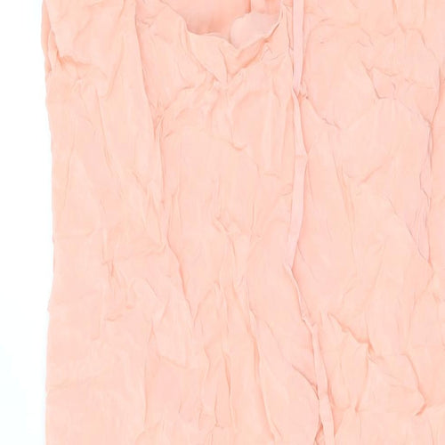 Marks and Spencer Womens Pink Viscose A-Line Size 14 Halter Pullover