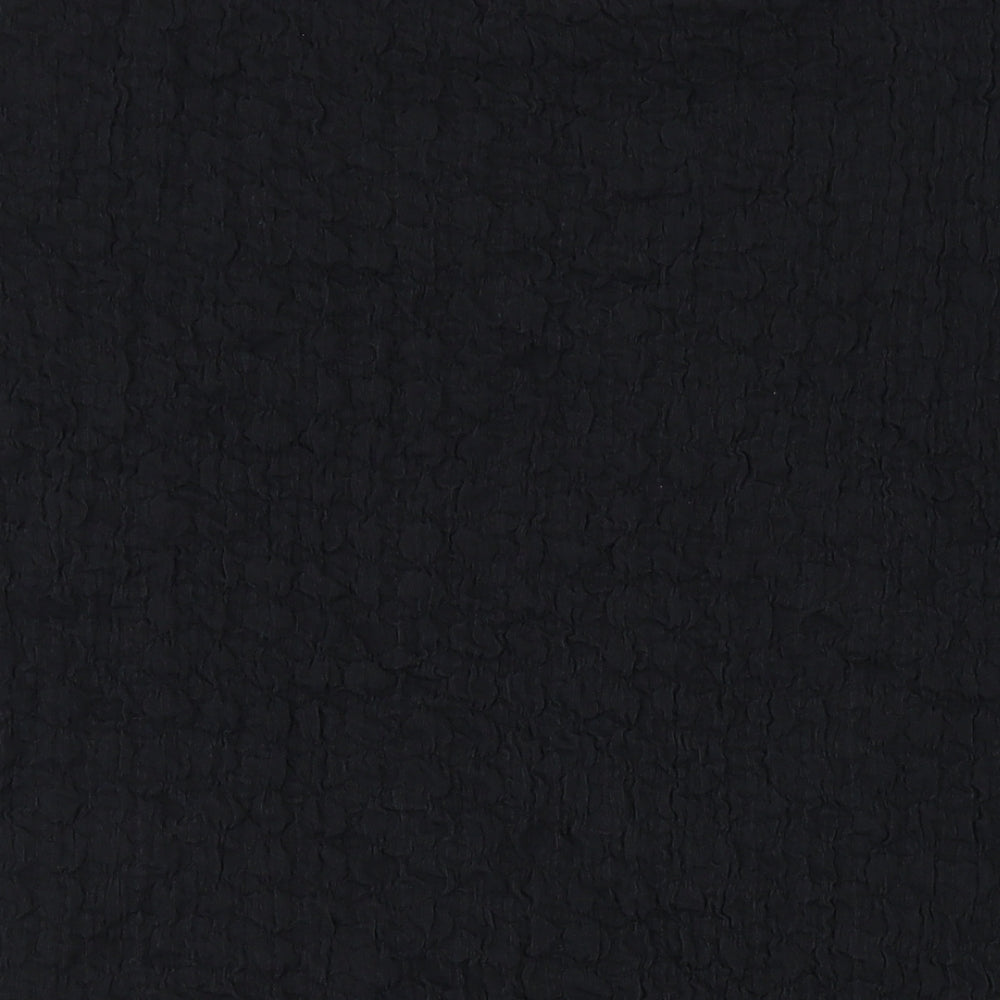 Marks and Spencer Womens Black Polyester Basic T-Shirt Size 22 Scoop Neck