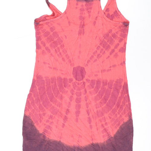 NEXT Womens Pink Viscose Basic Tank Size 14 Scoop Neck