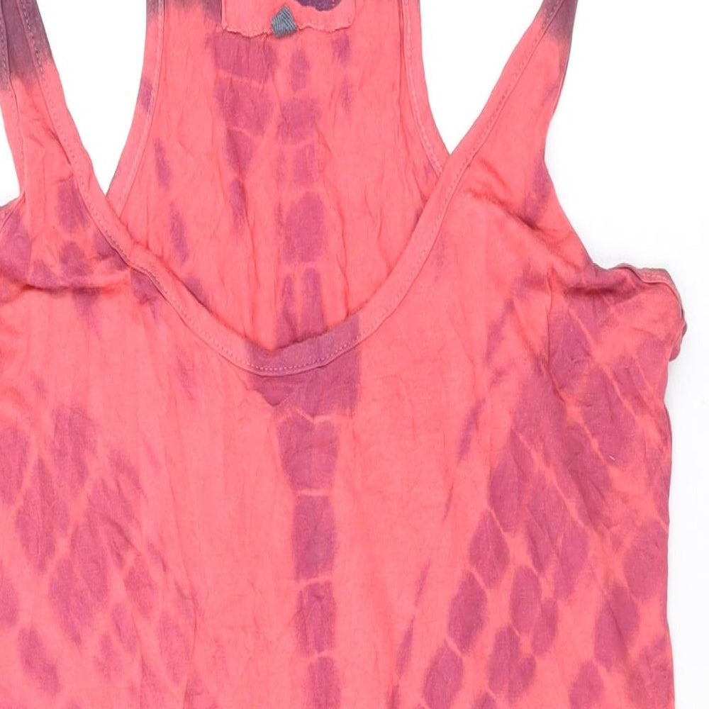 NEXT Womens Pink Viscose Basic Tank Size 14 Scoop Neck