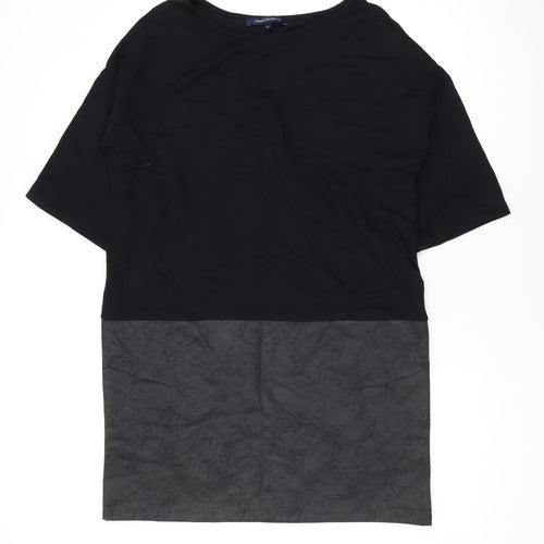 French Connection Womens Black Viscose A-Line Size XS Round Neck Pullover