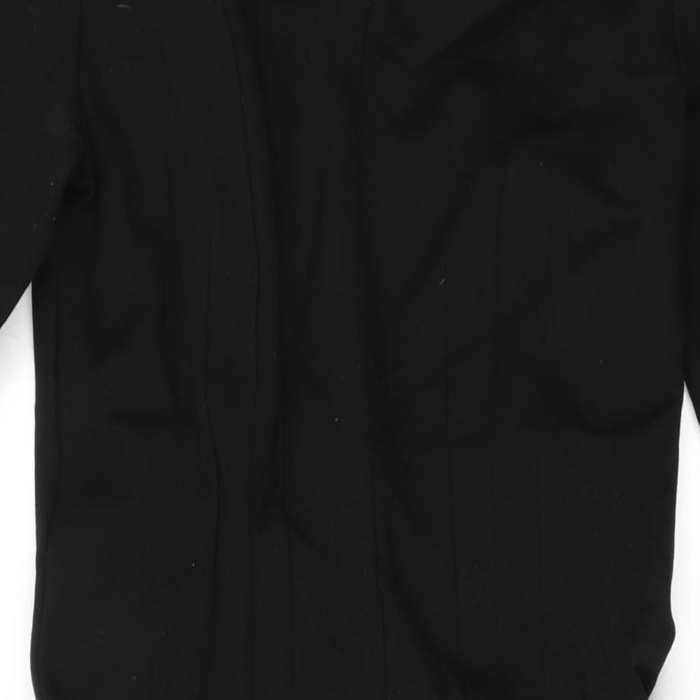 Boden Womens Black Viscose Bodycon Size 12 Scoop Neck Zip