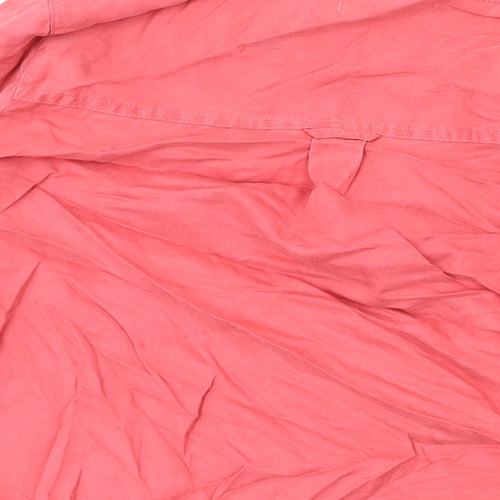 NEXT Womens Pink Polyester Basic Blouse Size 12 V-Neck