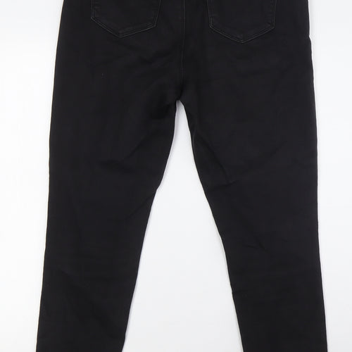 D. Jeans Womens Black Cotton Skinny Jeans Size 12 L29 in Regular Zip