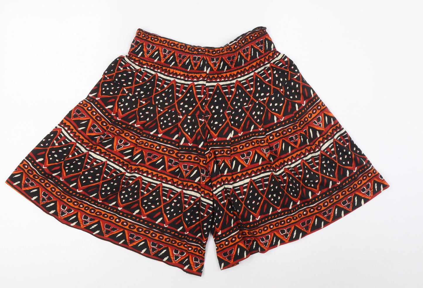 St Michael Womens Ivory 100% Cotton Basic Shorts Size 12 L6 in Regular - Elasticated Waist